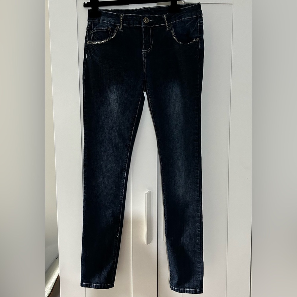 📚 Bongo jeans dark wash skinny jeans